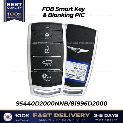 Genuine FOB Smart Key & Blanking PIC 95440D2000NNB for Hyundai Genesis G90