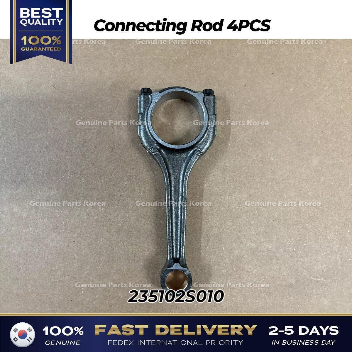 Genuine Connecting Rod 4PCS 235102S010 for Hyundai Santa Fe Tucson