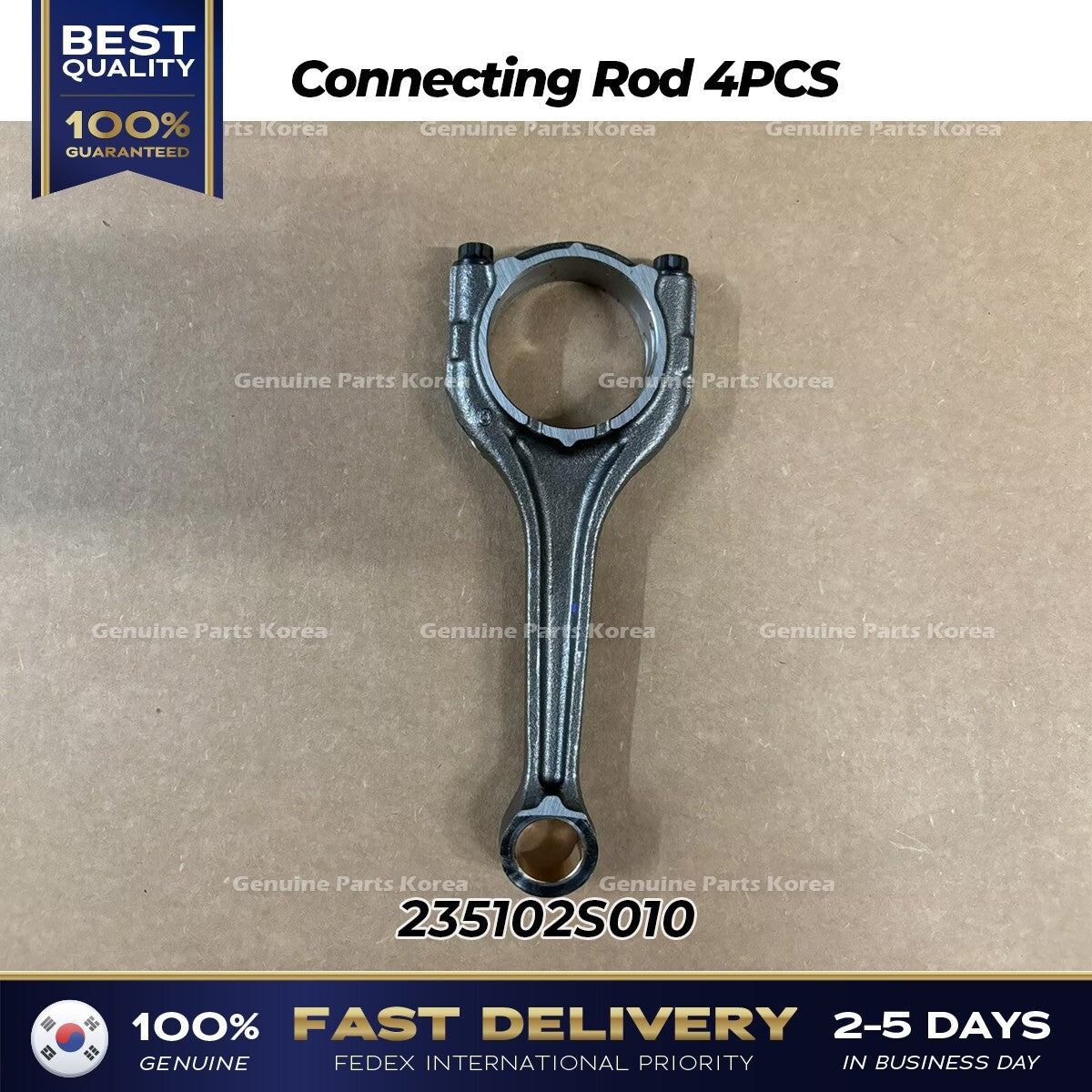 Genuine Connecting Rod 4PCS 235102S010 for Hyundai Santa Fe Tucson