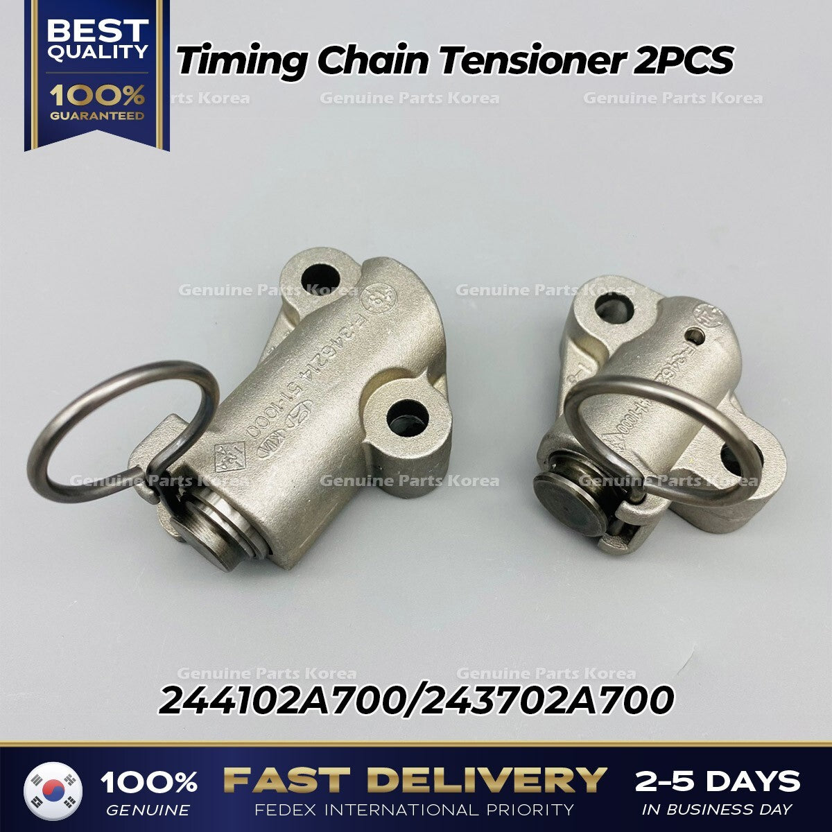 Genuine Timing Chain Tensioner 2PCS 244102A700 243702A700 for Hyundai Kia