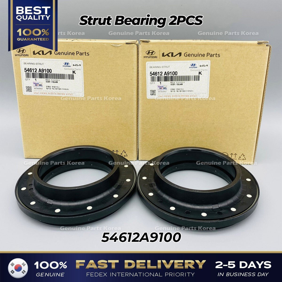 Genuine Strut Bearing 2PCS 54612A9100 for Kia Sedona