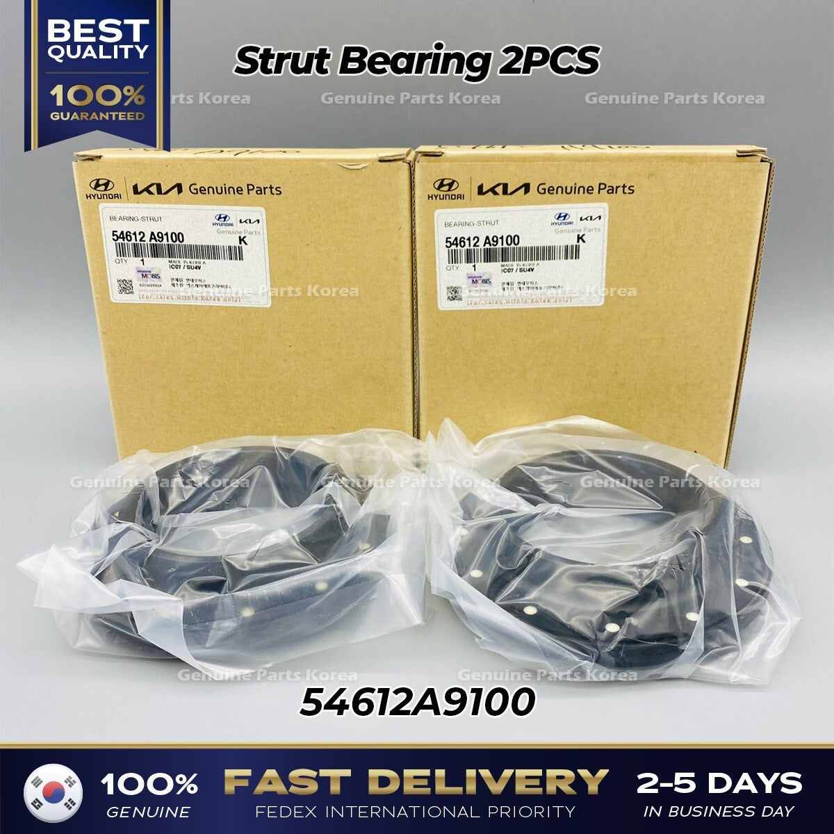 Genuine Strut Bearing 2PCS 54612A9100 for Kia Sedona