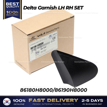 Genuine Delta Garnish LH RH SET 86180H8000 86190H8000 for Kia Rio