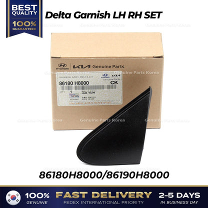 Genuine Delta Garnish LH RH SET 86180H8000 86190H8000 for Kia Rio
