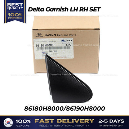 Genuine Delta Garnish LH RH SET 86180H8000 86190H8000 for Kia Rio