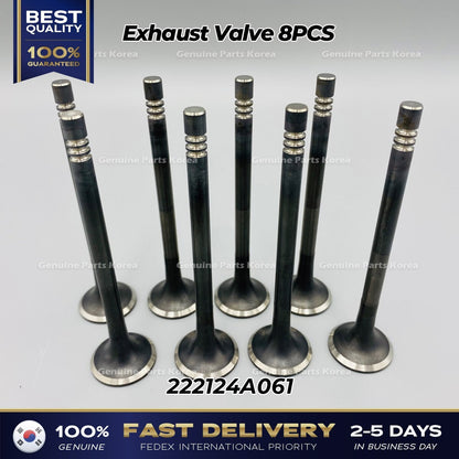 Genuine Exhaust Valve 8PCS 222124A061 for Hyundai H1 H100 Kia Sorento K2500