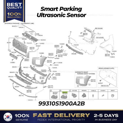 Genuine Smart Parking Ultrasonic Sensor 99310S1900A2B for Hyundai Palisade