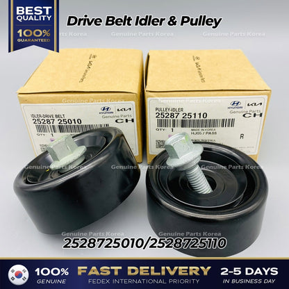 Genuine Drive Belt Idler & Pulley 2528725010 2528725110 for Hyundai Kia