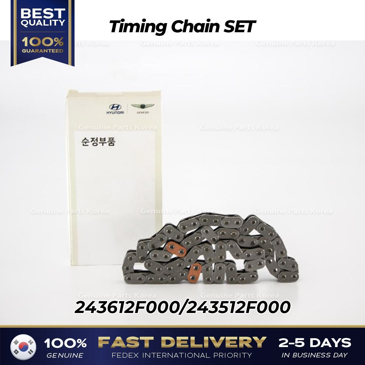 Genuine Timing Chain SET 243612F000 243512F000 for Hyundai Genesis Kia