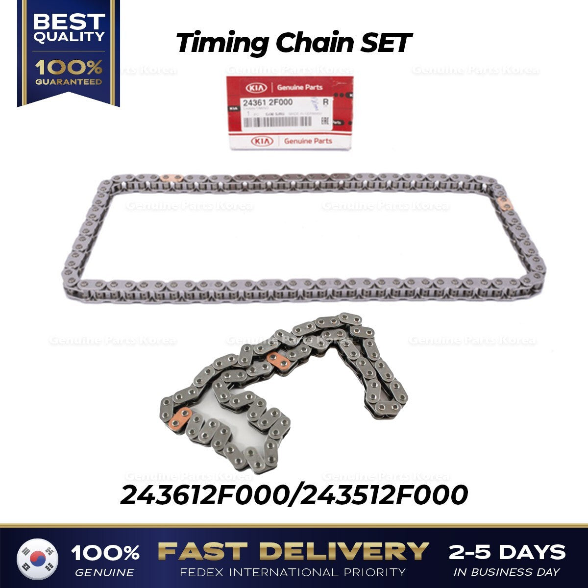 Genuine Timing Chain SET 243612F000 243512F000 for Hyundai Genesis Kia