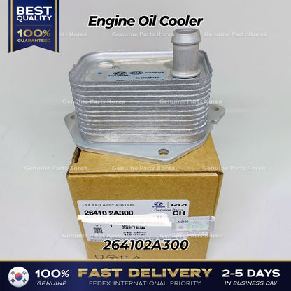 Genuine Engine Oil Cooler 264102A300 for Hyundai Accent Kia Soul Carens