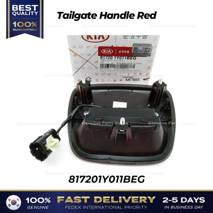 Genuine Tailgate Handle Red 817201Y011BEG for Kia Picanto