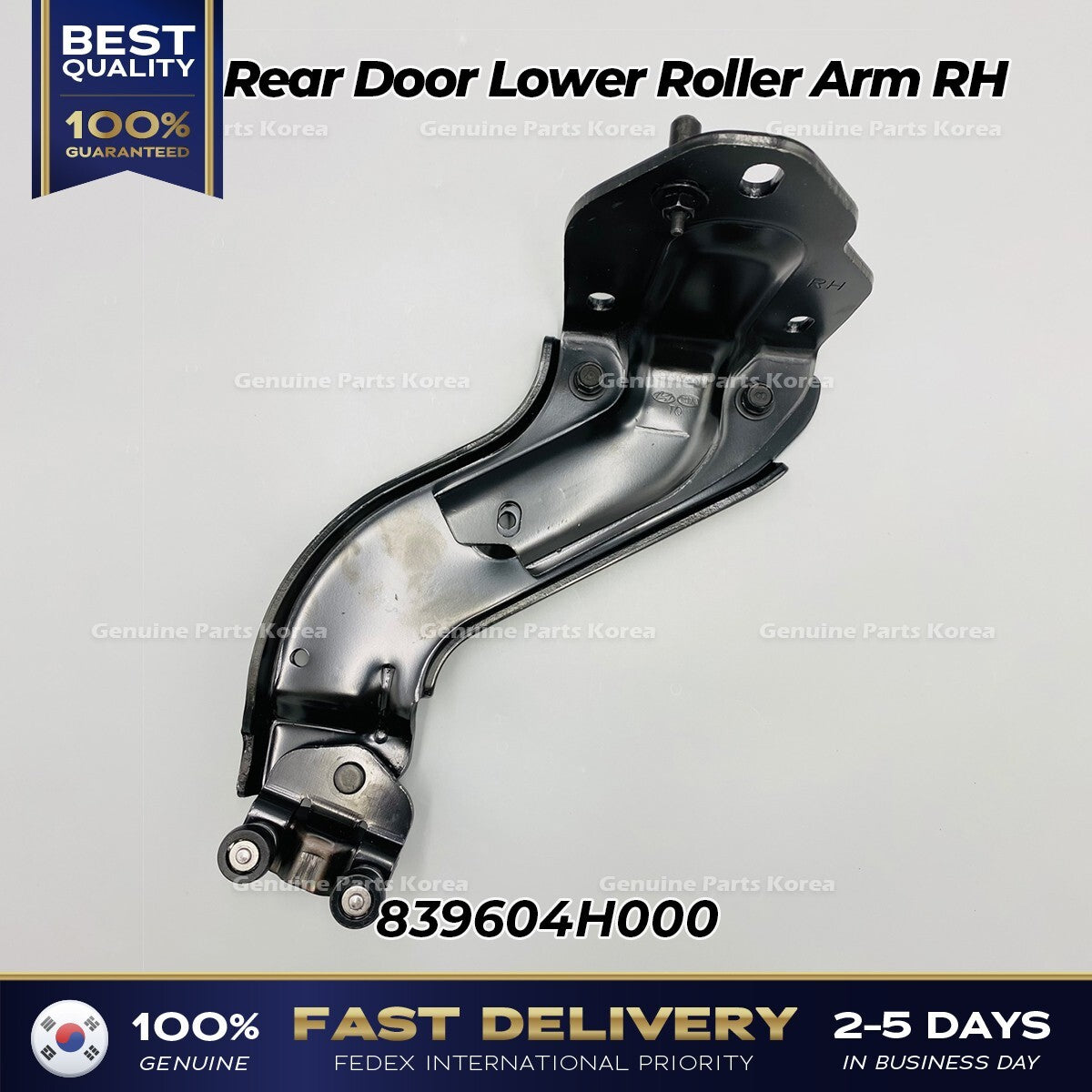 Genuine Rear Door Lower Roller Arm RH 839604H000 for Hyundai H1 Grand Starex