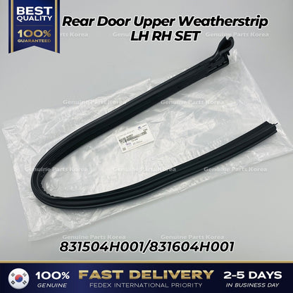 Genuine Rear Door Upper Weatherstrip LH RH SET for Hyundai H1