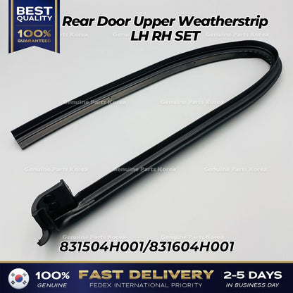 Genuine Rear Door Upper Weatherstrip LH RH SET for Hyundai H1
