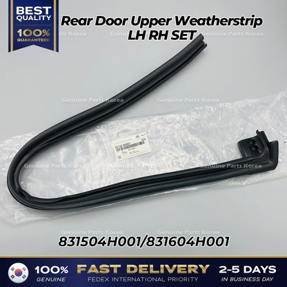 Genuine Rear Door Upper Weatherstrip LH RH SET for Hyundai H1