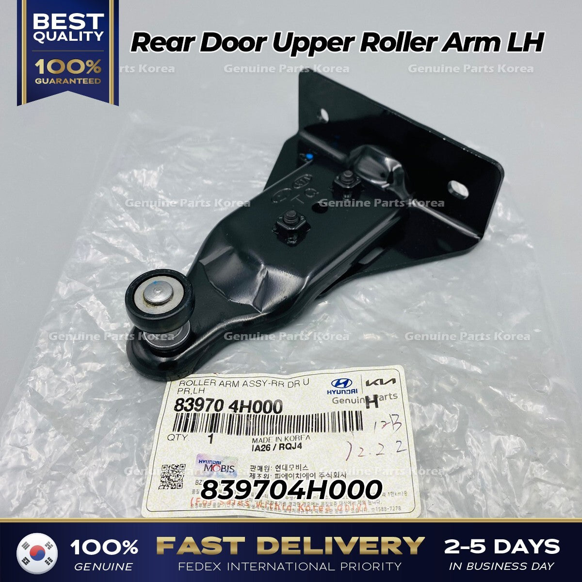 Genuine Rear Door Upper Roller Arm LH 839704H000 for Hyundai H1 Grand Starex