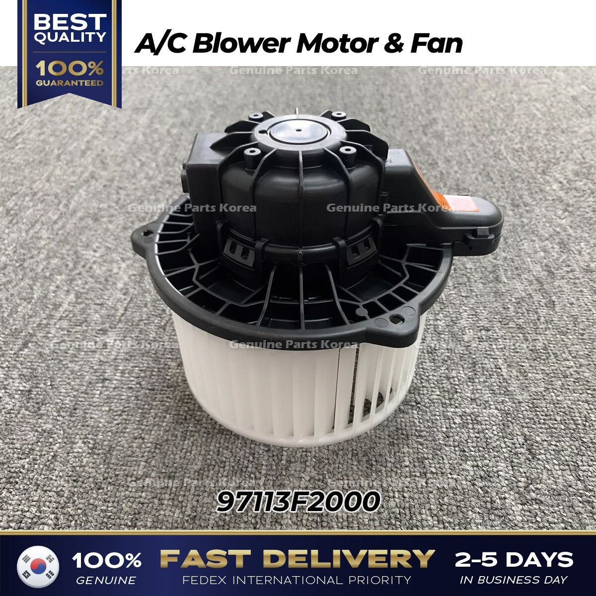 Genuine A/C Blower Motor & Fan 97113F2000 for Hyundai Elantra Kia Forte