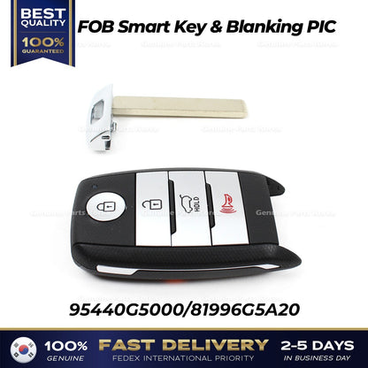 Genuine FOB Smart Key & Blanking PIC 95440G5000 for Kia Niro