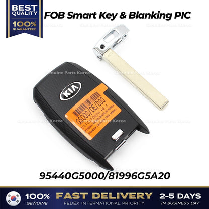 Genuine FOB Smart Key & Blanking PIC 95440G5000 for Kia Niro