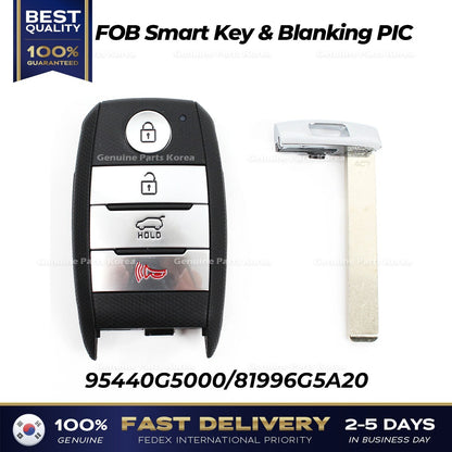 Genuine FOB Smart Key & Blanking PIC 95440G5000 for Kia Niro
