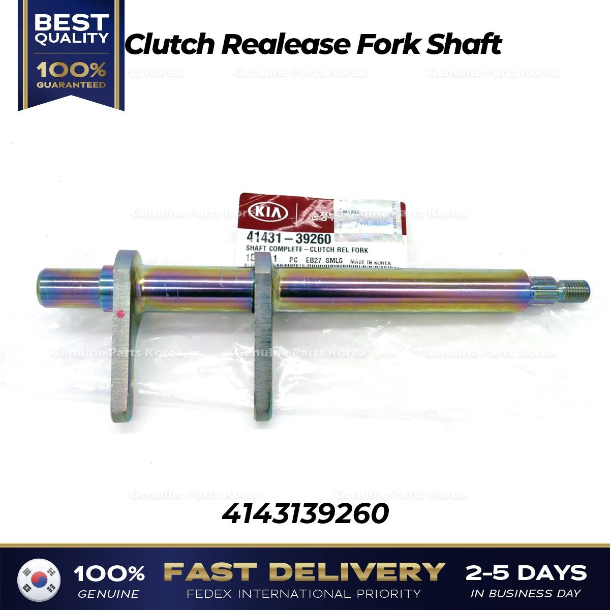 Genuine Clutch Realease Fork Shaft 4143139260 for Hyundai Tucson