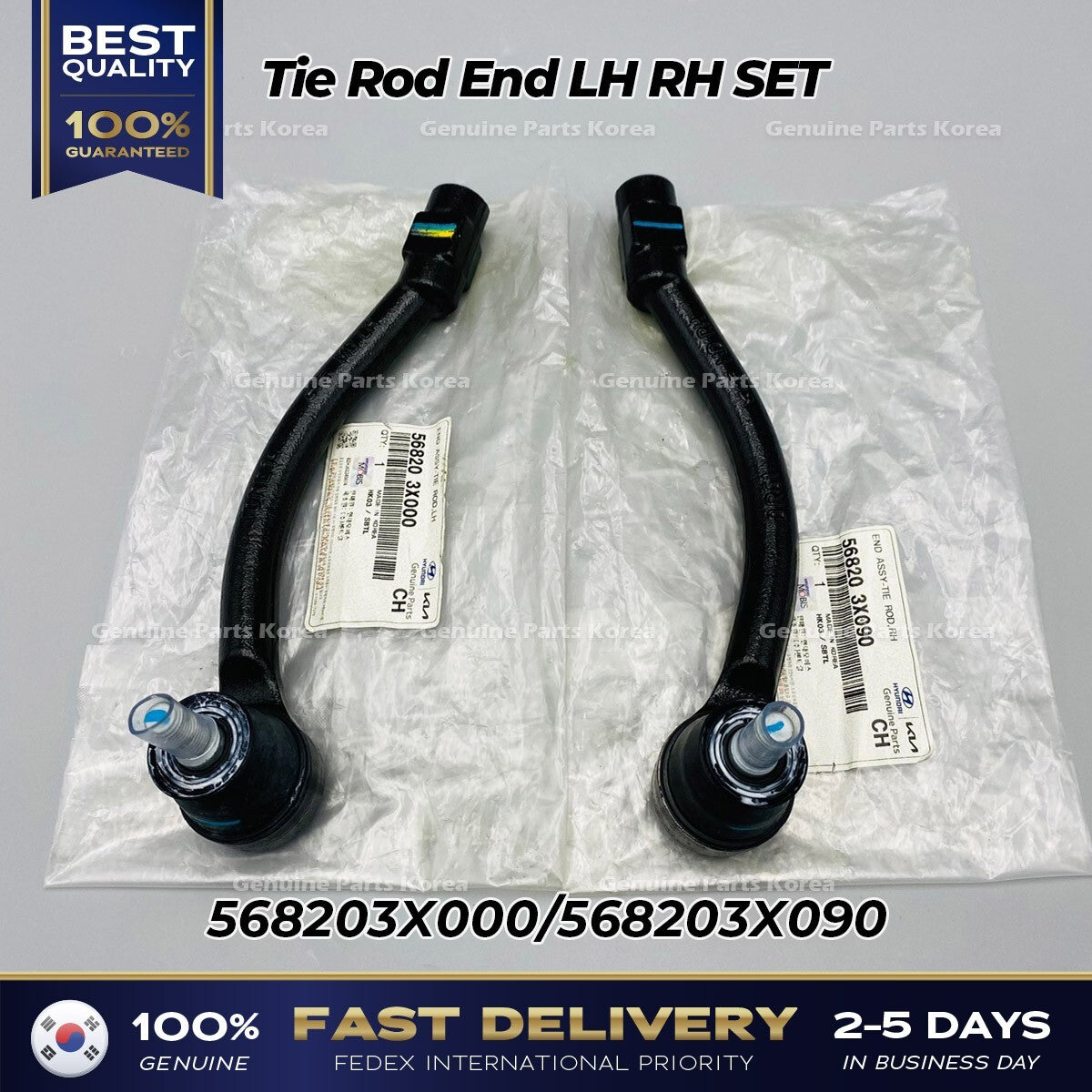 Genuine Tie Rod End LH RH SET 568203X000 568203X090 for Hyundai Elantra