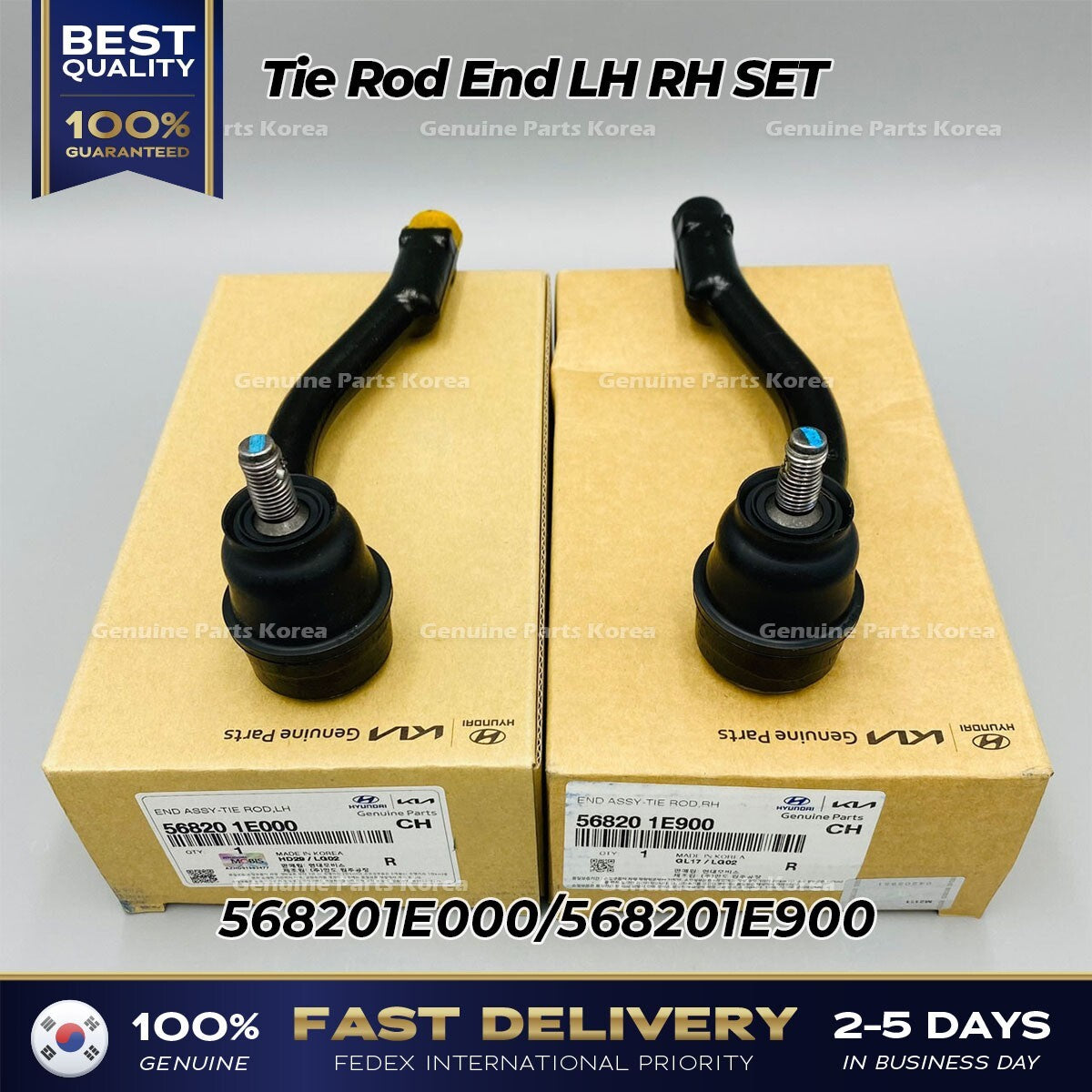 Genuine Tie Rod End LH RH SET 568201E000 568201E900 for Hyundai Accent Kia Rio