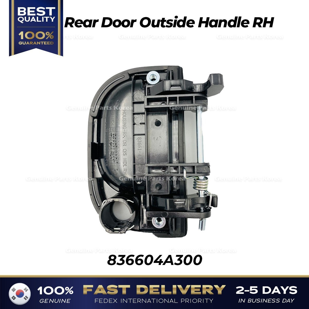 Genuine Rear Door Outside Handle RH 836604A300 for Hyundai Starex