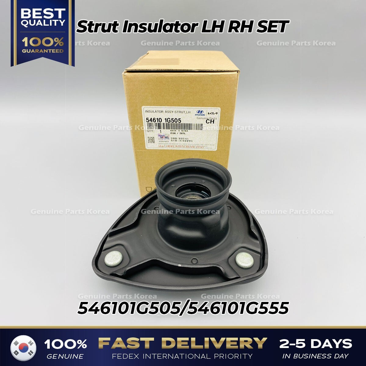 Genuine Strut Insulator LH RH SET for Hyundai Accent Kia Rio