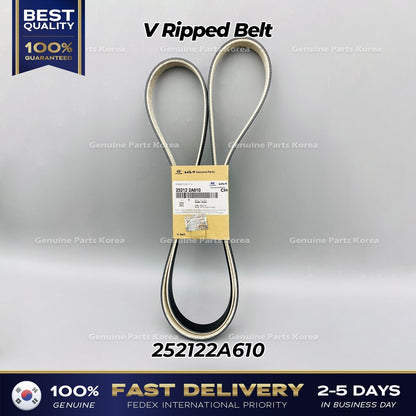 Genuine V Ripped Belt 252122A610 for Hyundai Accent Kia Carens