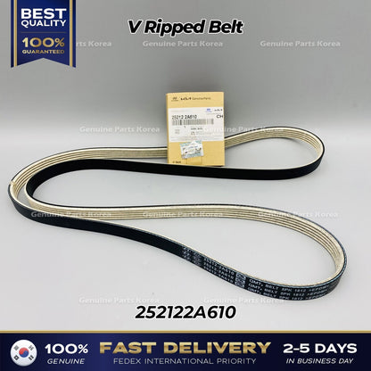 Genuine V Ripped Belt 252122A610 for Hyundai Accent Kia Carens