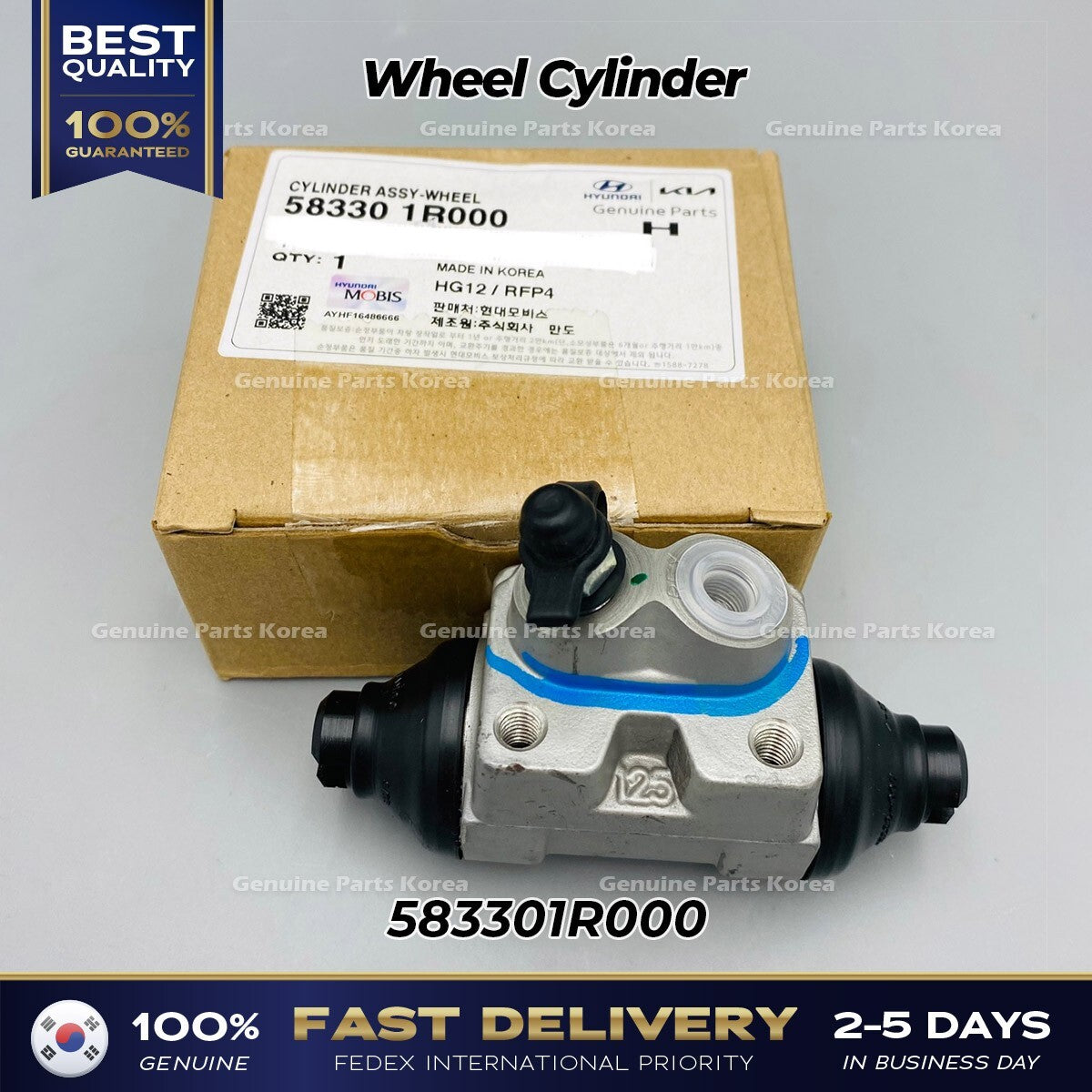 Genuine Wheel Cylinder 583301R000 for Hyundai Accent Kia Rio