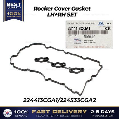 Genuine Rocker Cover Gasket LH RH SET for Hyundai Genesis Kia