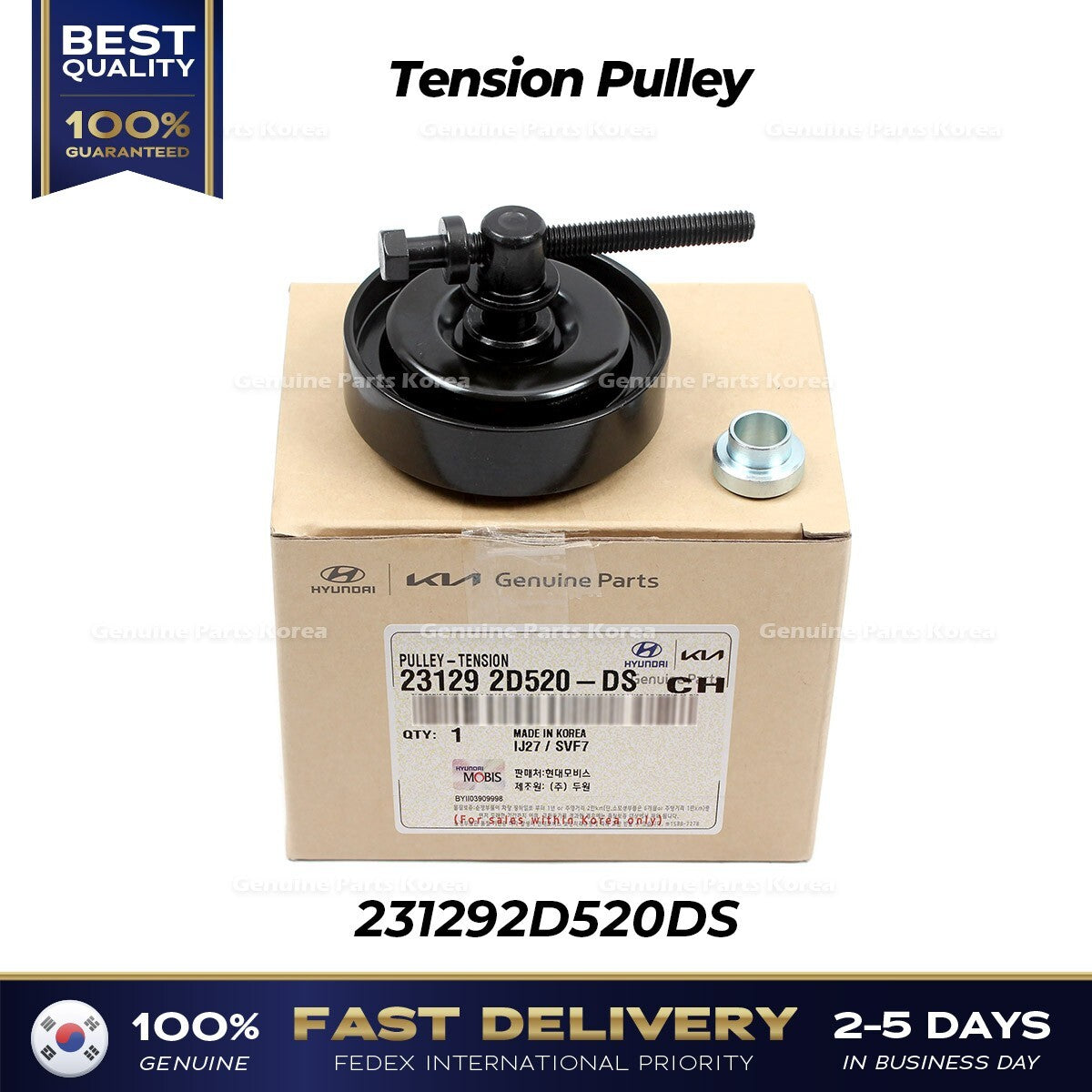Genuine Tension Pulley 231292D520DS for Kia Spectra Sportage