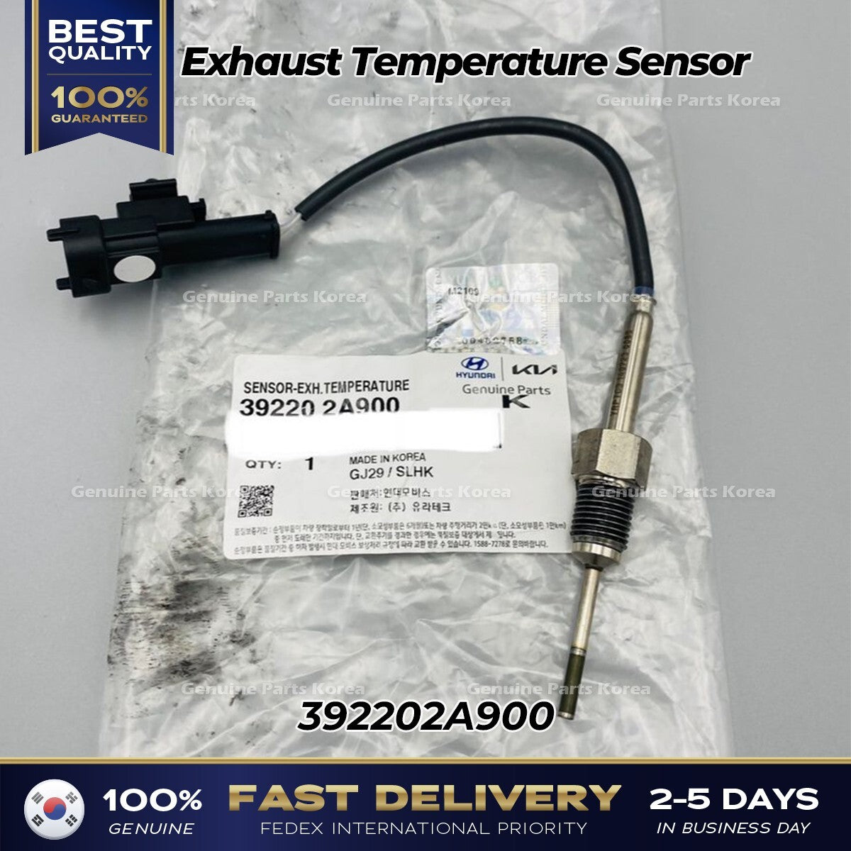 Genuine Exhaust Temperature Sensor 392202A900 for Kia Carens