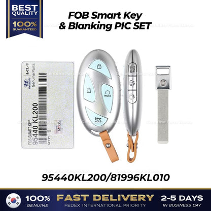 Genuine FOB Smart Key & Blanking PIC SET 95440KL200 for Hyundai Ioniq 6