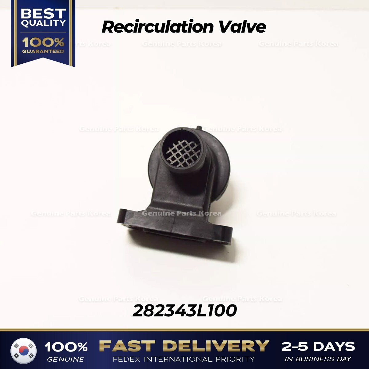 Genuine Recirculation Valve 282343L100 for Hyundai Genesis G70 G80 Kia K900