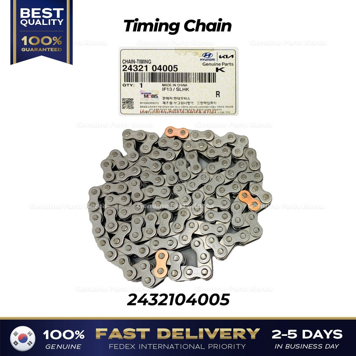 Genuine Timing Chain 2432104005 for Kia Picanto
