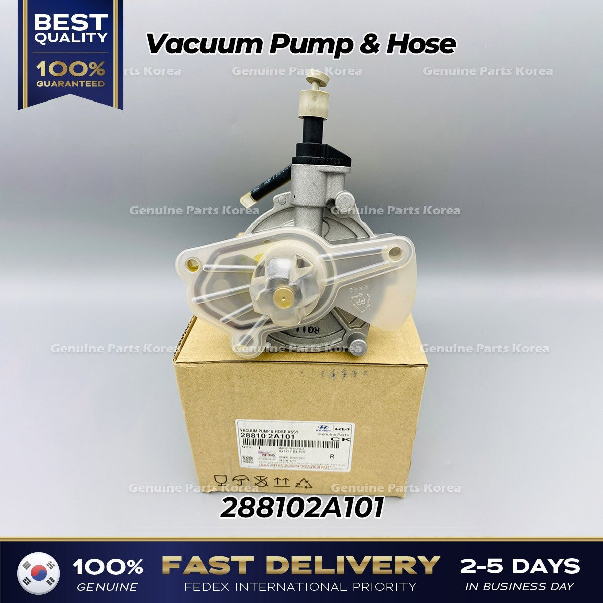 Genuine Vacuum Pump & Hose 288102A101 for Hyundai Accent Getz Kia Soul
