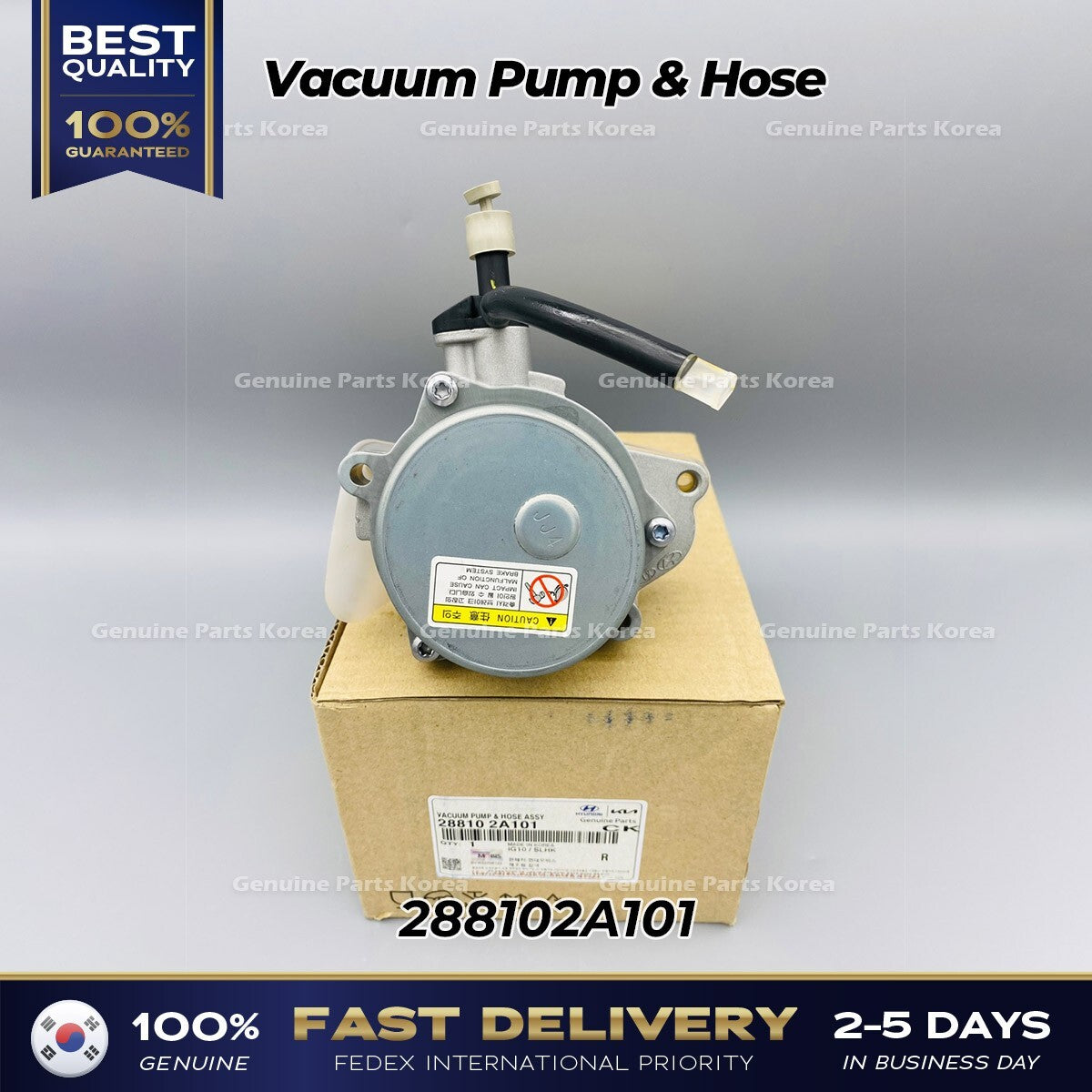 Genuine Vacuum Pump & Hose 288102A101 for Hyundai Accent Getz Kia Soul