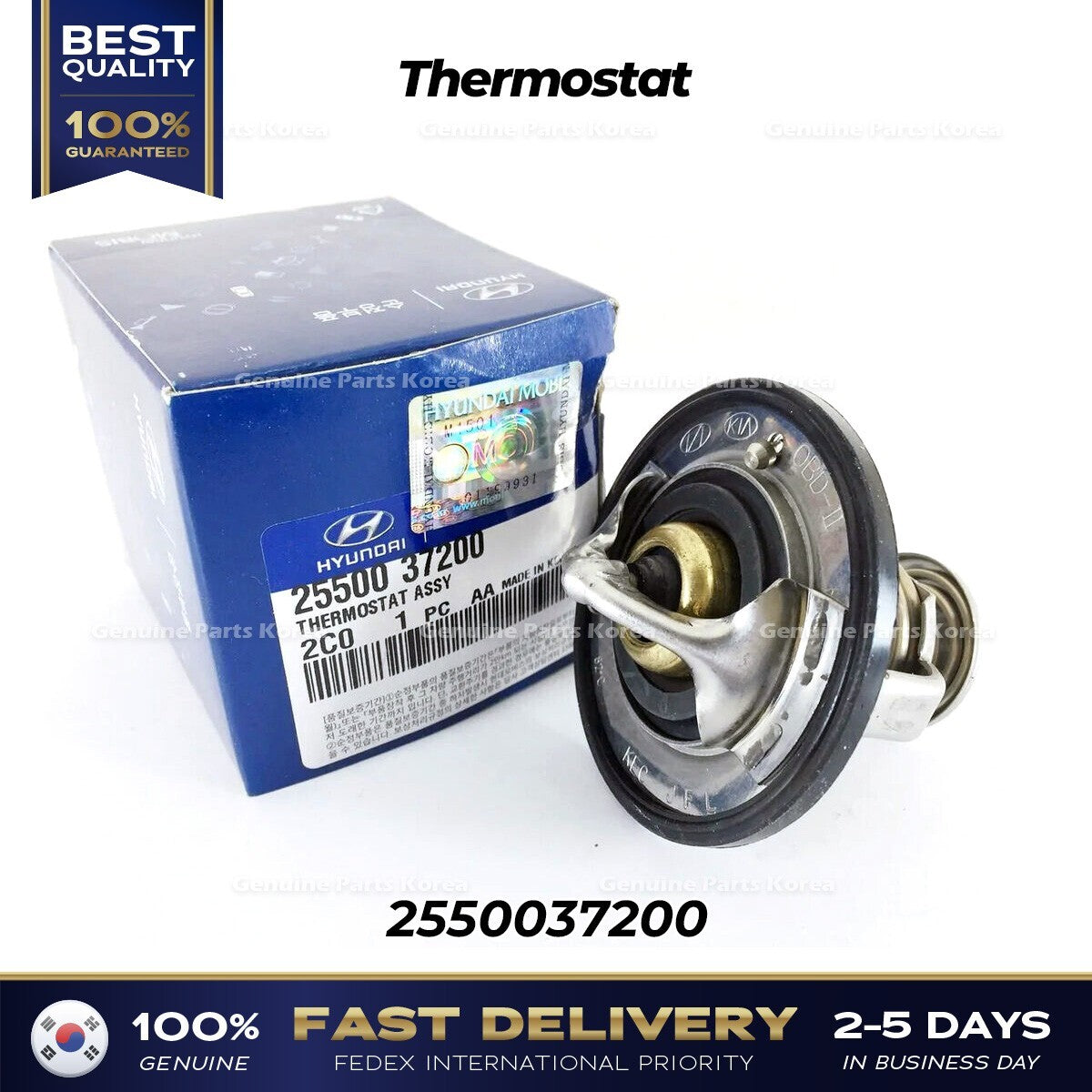 Genuine Thermostat 2550037200 for Hyundai Santa Fe XG300 Kia Amanti Optima