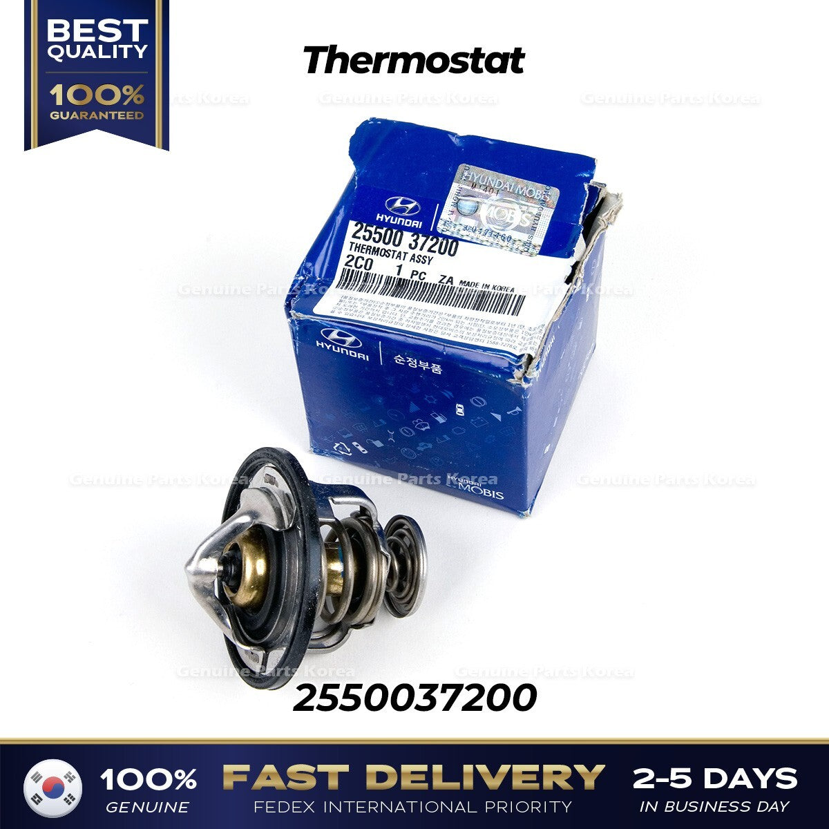 Genuine Thermostat 2550037200 for Hyundai Santa Fe XG300 Kia Amanti Optima