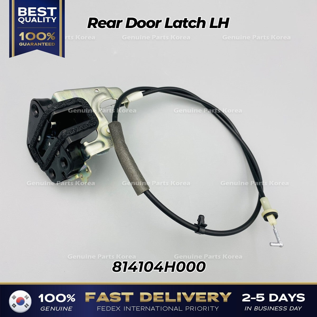 Genuine Rear Door Latch LH 814104H000 for Hyundai H1 Grand Starex