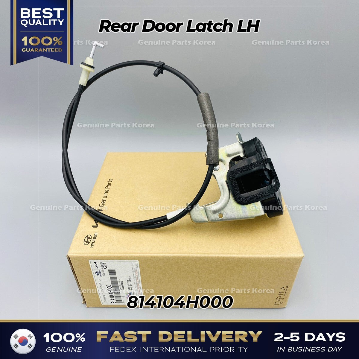 Genuine Rear Door Latch LH 814104H000 for Hyundai H1 Grand Starex