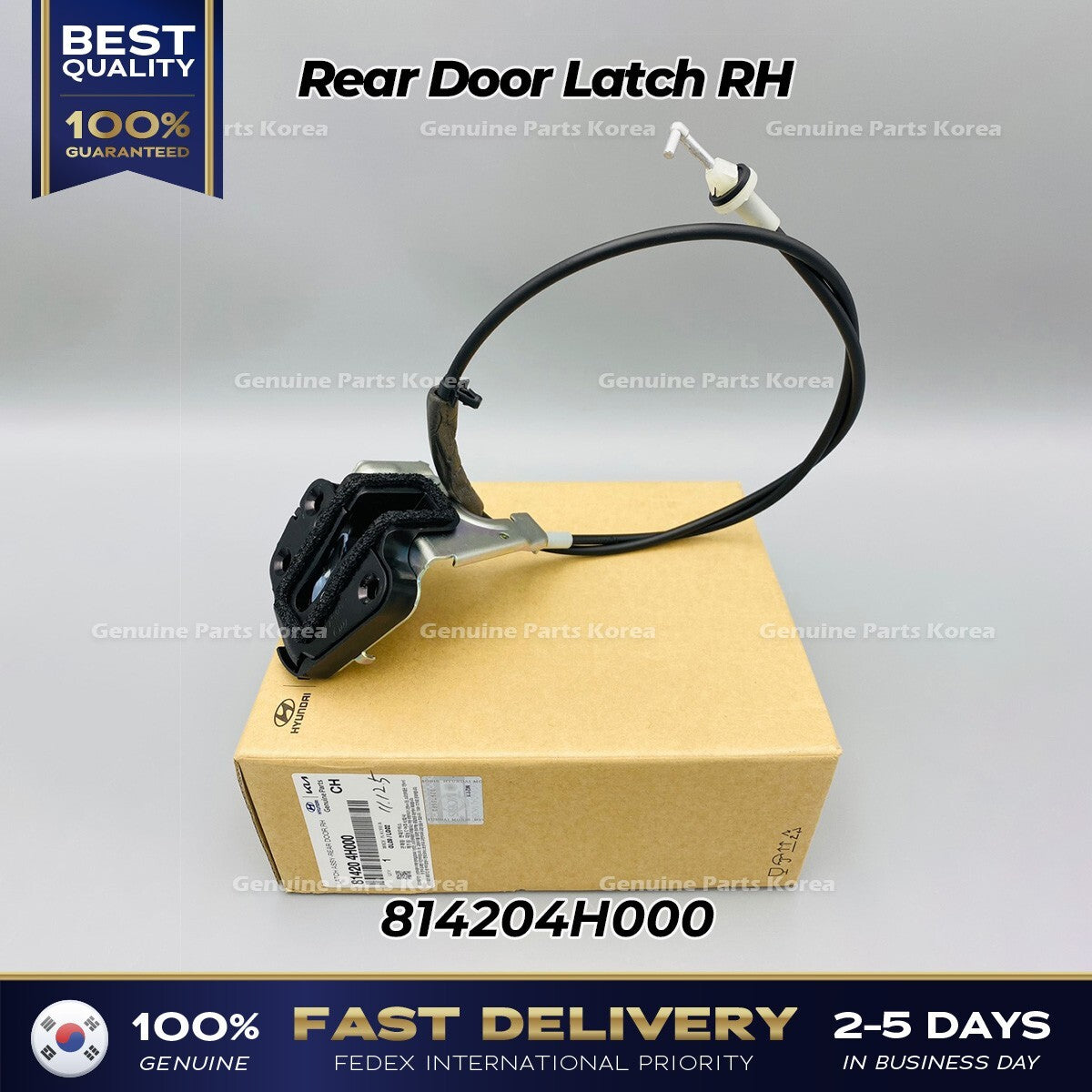 Genuine Rear Door Latch RH 814204H000 for Hyundai H1 Grand Starex