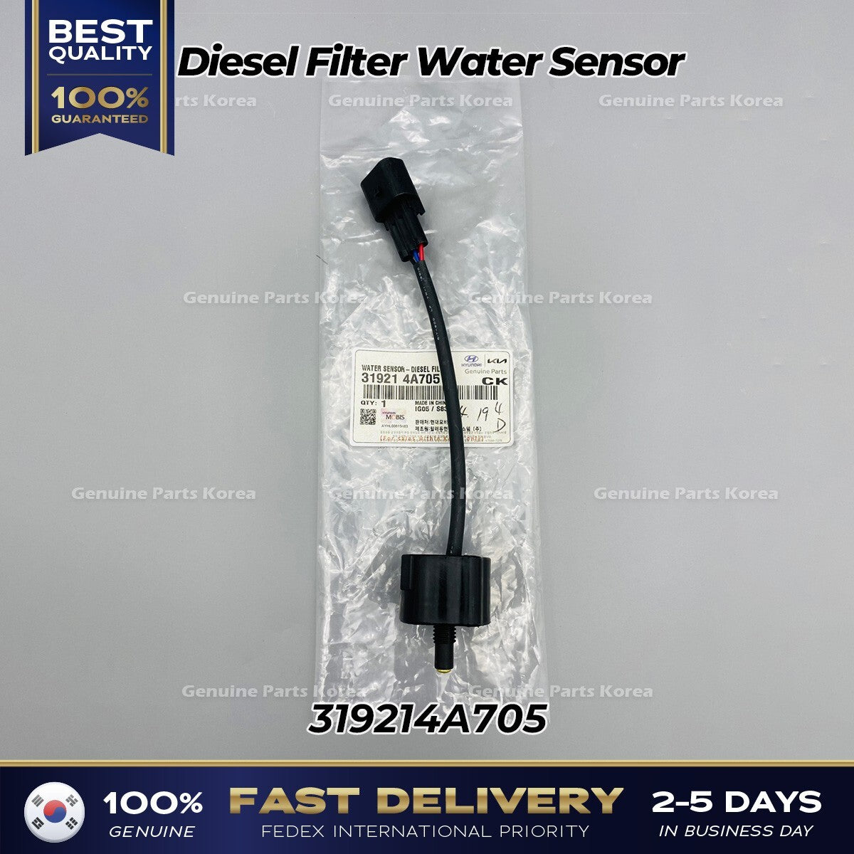 Genuine Diesel Filter Water Sensor 319214A705 for Hyundai Santa Fe Kia Sorento