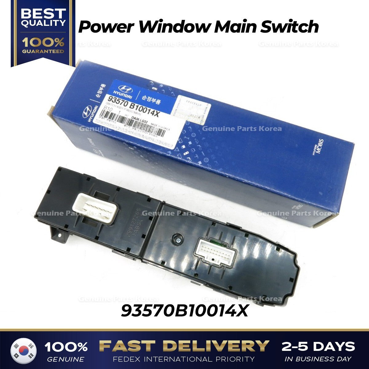 Genuine Power Window Main Switch 93570B10014X for Hyundai Genesis G80