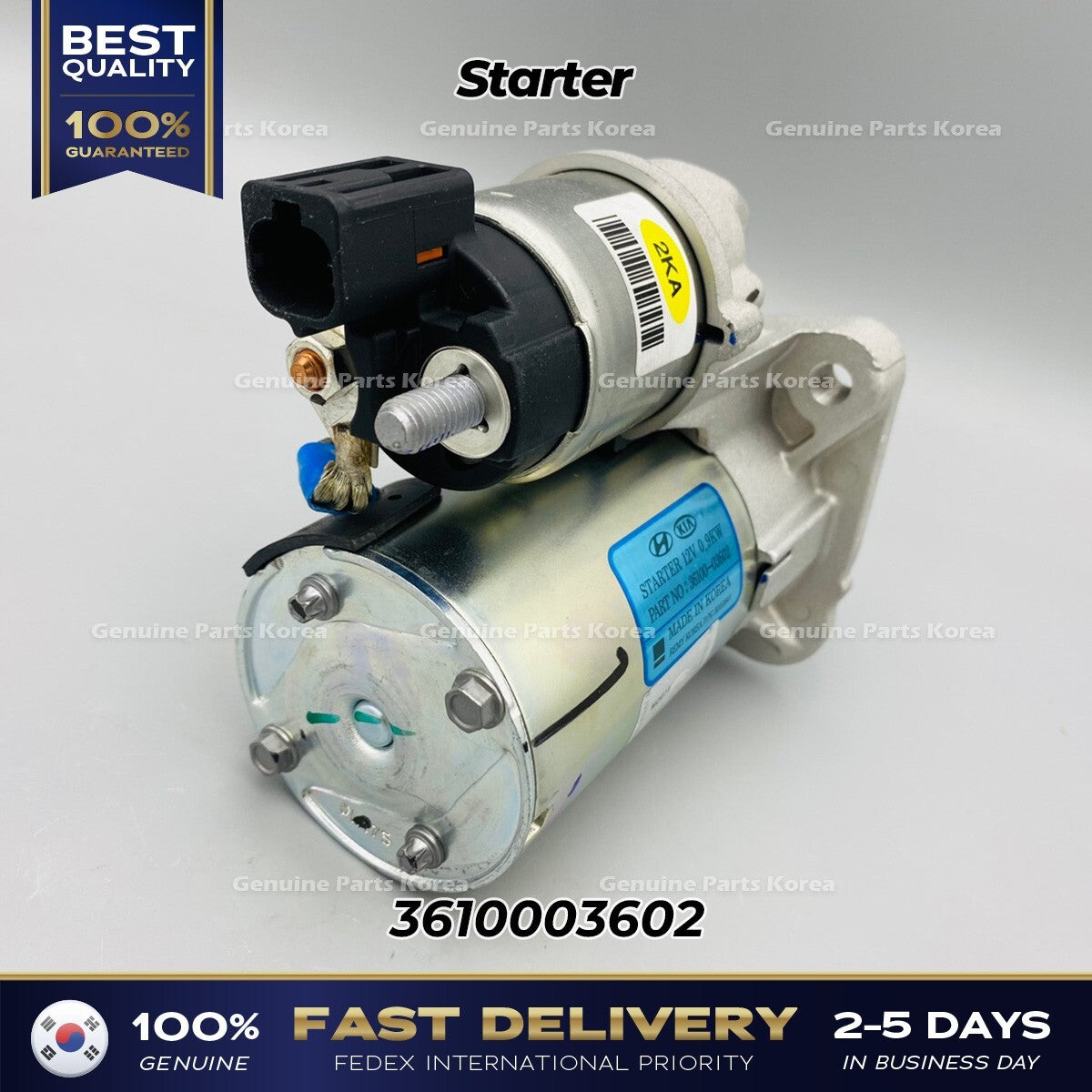 Genuine Starter 3610003602 for Hyuncai Accent