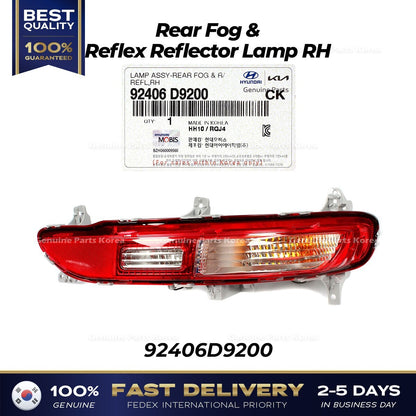 Genuine Rear Fog & Reflex Reflector Lamp RH 92406D9200 for Kia Sportage